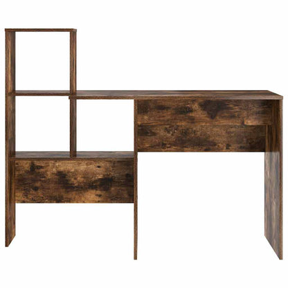 Desk Smoked Oak 131.5 x 50 x 106.5 cm Engineered Wood