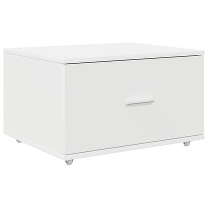 Drawer Cabinet with Wheel White 55 x 45 x 31 cm