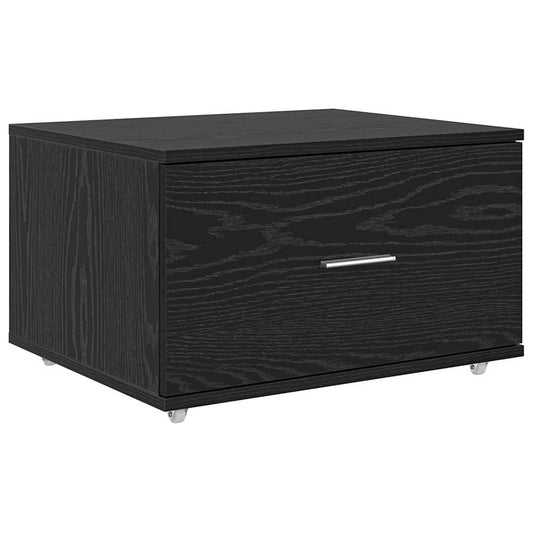 Drawer Cabinet 55 x 45 x 31 cm Black Oak