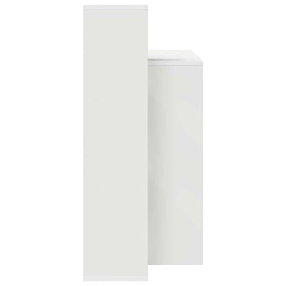 Desk with Shelf White 100 x 40 x 90 cm Engineered Wood