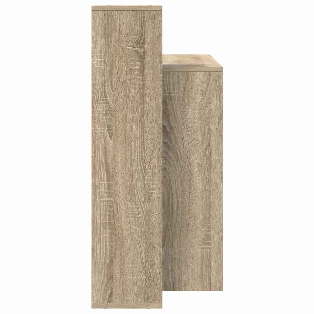 Desk with Shelf Sonoma Oak 100 x 40 x 90 cm Engineered Wood