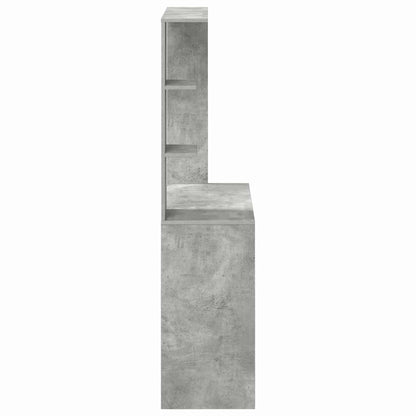 Desk Concrete Grey 78.5 x 37 x 154.5 cm Engineered Wood