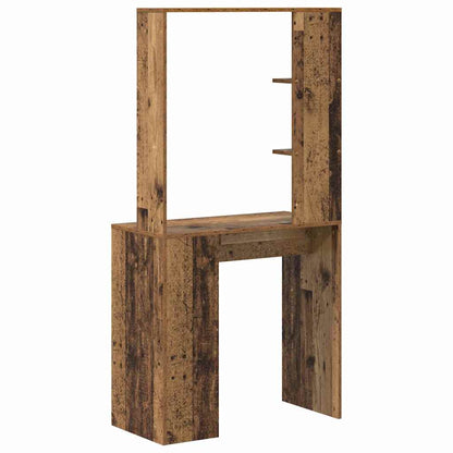 Desk with Shelf Old Wood 78.5 x 37 x 154.5 cm Engineered Wood