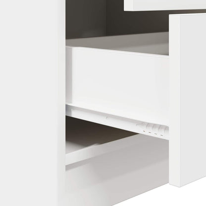Highboard with Drawer White 45.5 x 34 x 127 cm