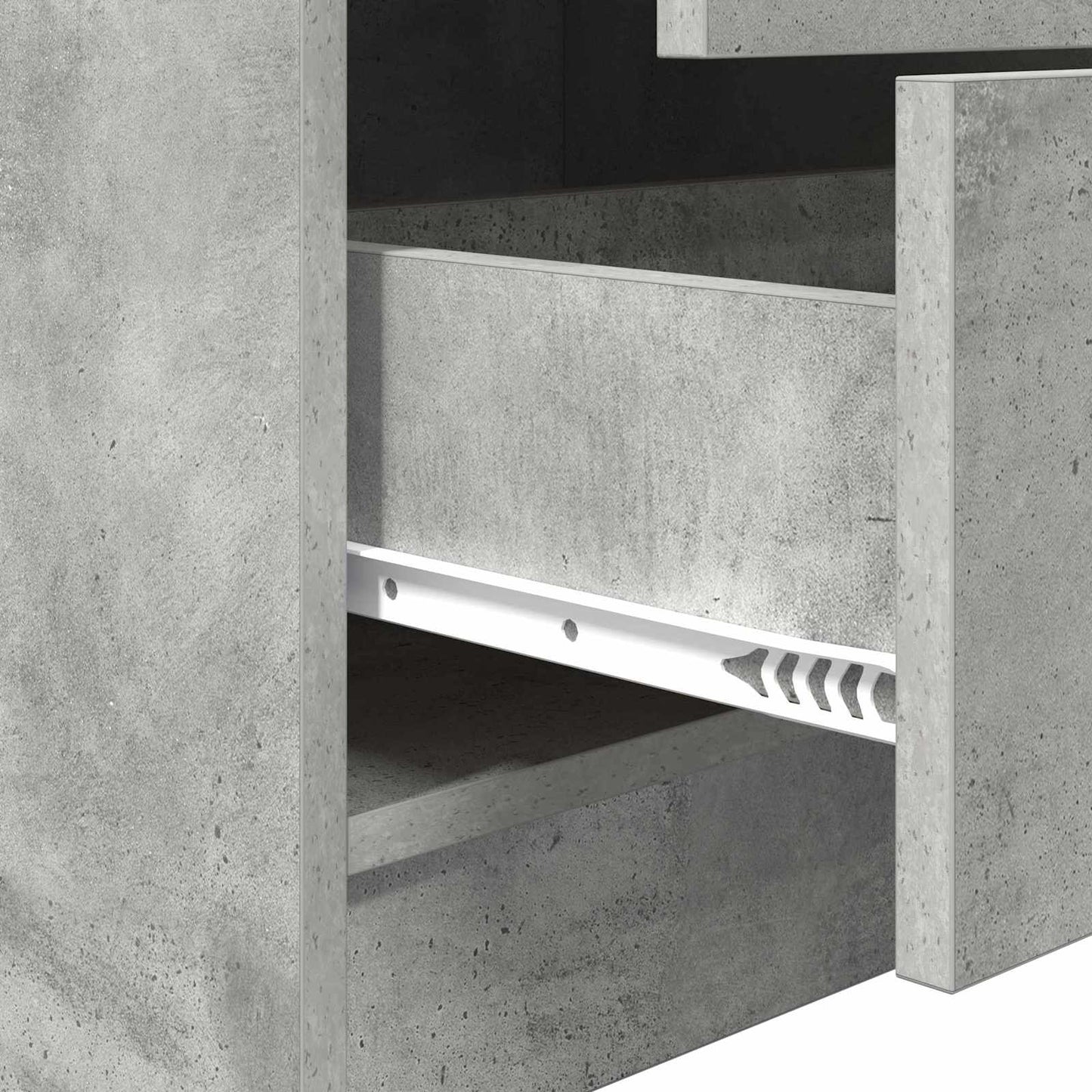 Highboard with Drawer Concrete Grey 45.5 x 34 x 127 cm
