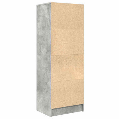 Highboard with Drawer Concrete Grey 45.5 x 34 x 127 cm