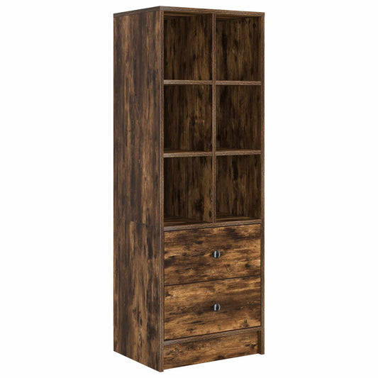 Highboard with Drawer Smoked Oak 45.5 x 34 x 127 cm