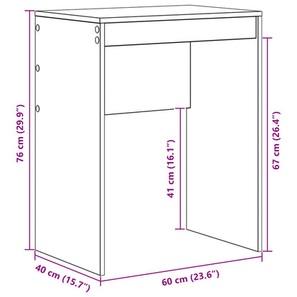Desk White 60 x 40 x 76 cm