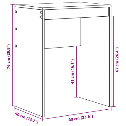 Desk Grey Sonoma 60 x 40 x 76 cm