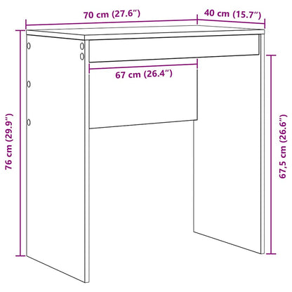 Desk White 70 x 40 x 76 cm
