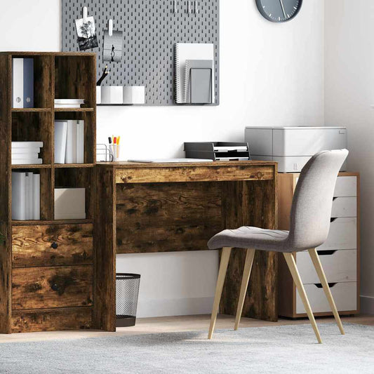 Desk Smoked Oak 90 x 50 x 76 cm