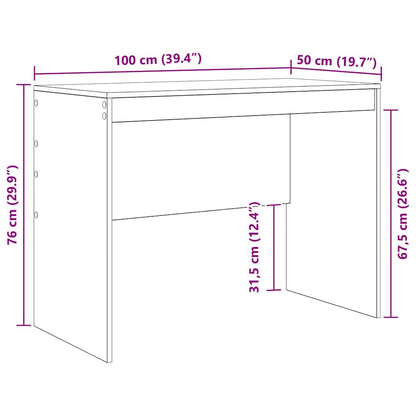 Desk Concrete Grey 100 x 50 x 76 cm
