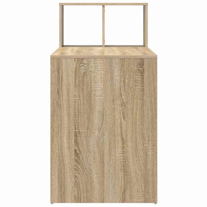 Desk with Shelf Sonoma Oak 108 x 55 x 103.5 cm Engineered Wood