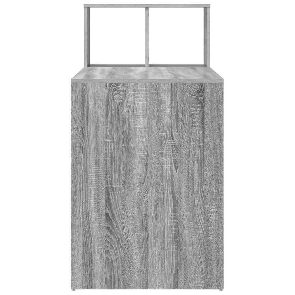 Desk with Shelf Grey Sonoma 108 x 55 x 103.5 cm Engineered Wood