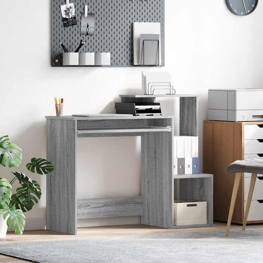Desk Grey Sonoma 106 x 41 x 88.5 cm Engineered Wood