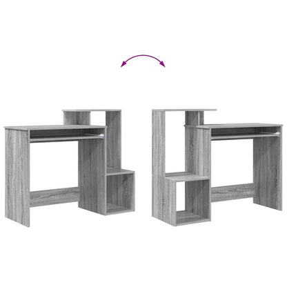 Desk with Drawer Grey Sonoma 106 x 41 x 88.5 cm Engineered Wood