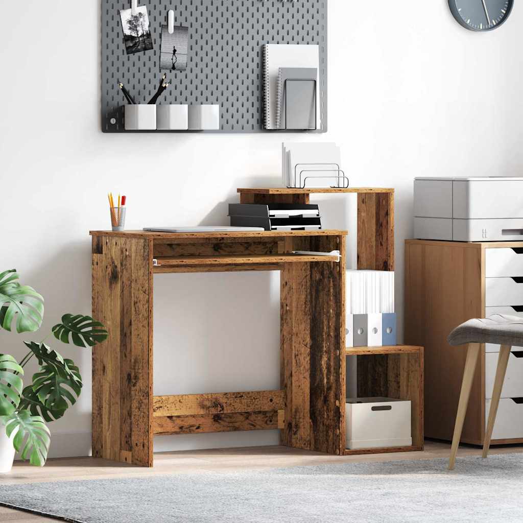 Desk with Drawer Old Wood 106 x 41 x 88.5 cm Engineered Wood