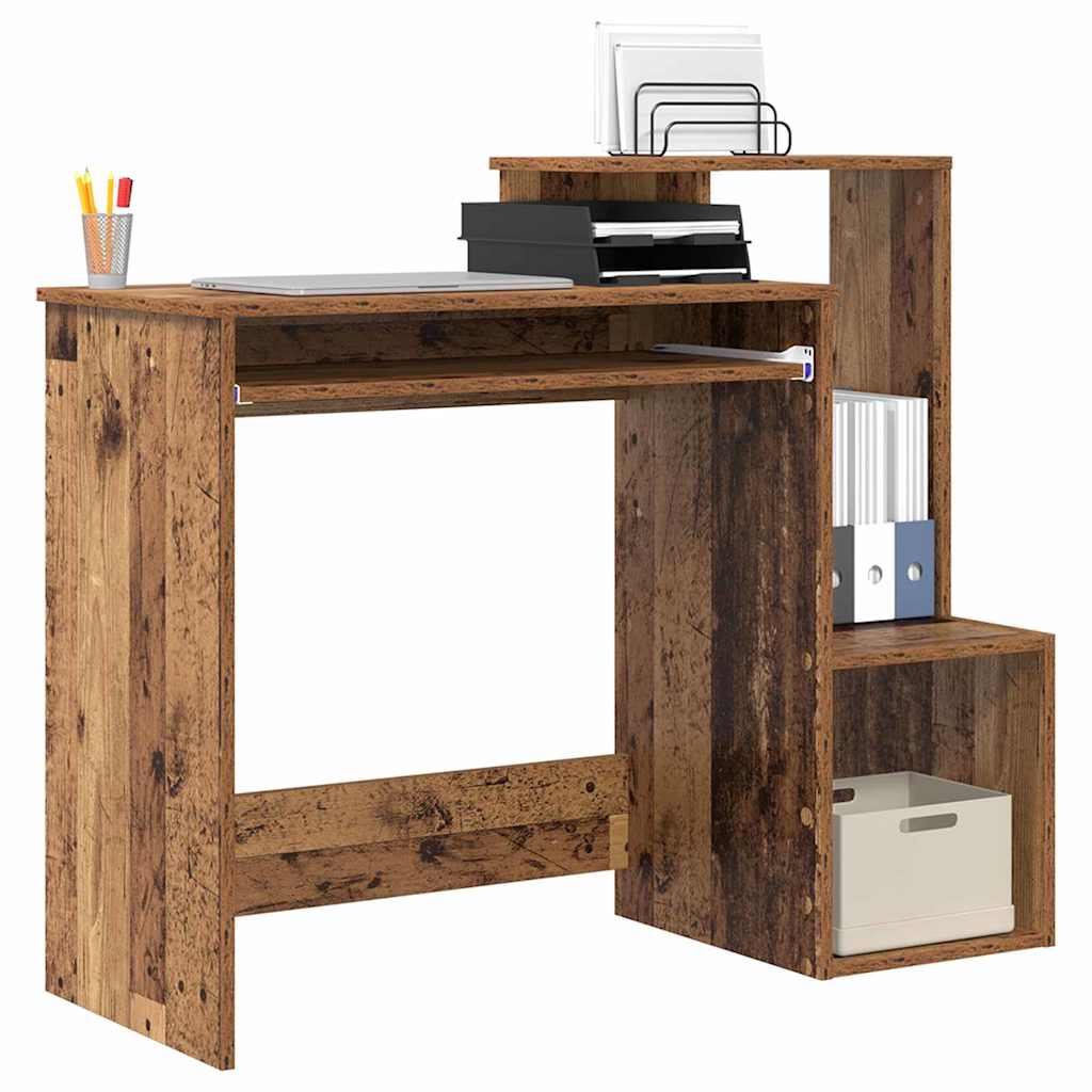 Desk with Drawer Old Wood 106 x 41 x 88.5 cm Engineered Wood