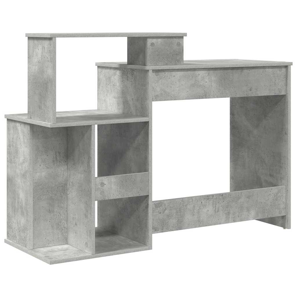Desk Concrete Grey 120.5 x 44 x 88.5 cm Engineered Wood