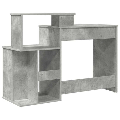 Desk Concrete Grey 120.5 x 44 x 88.5 cm Engineered Wood
