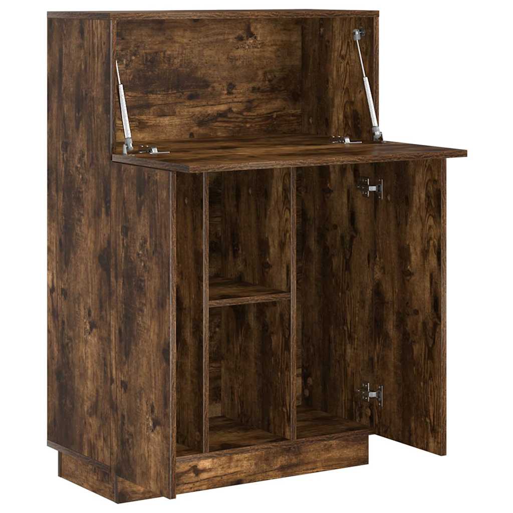 Desk Smoked Oak 71.5 x 31.5 x 106.5 cm Engineered Wood