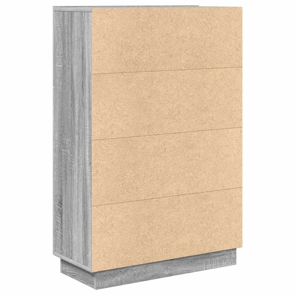 Desk Grey Sonoma 71.5 x 31.5 x 106.5 cm Engineered Wood