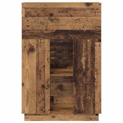 Desk with Shelf Old Wood 71.5 x 31.5 x 106.5 cm Engineered Wood