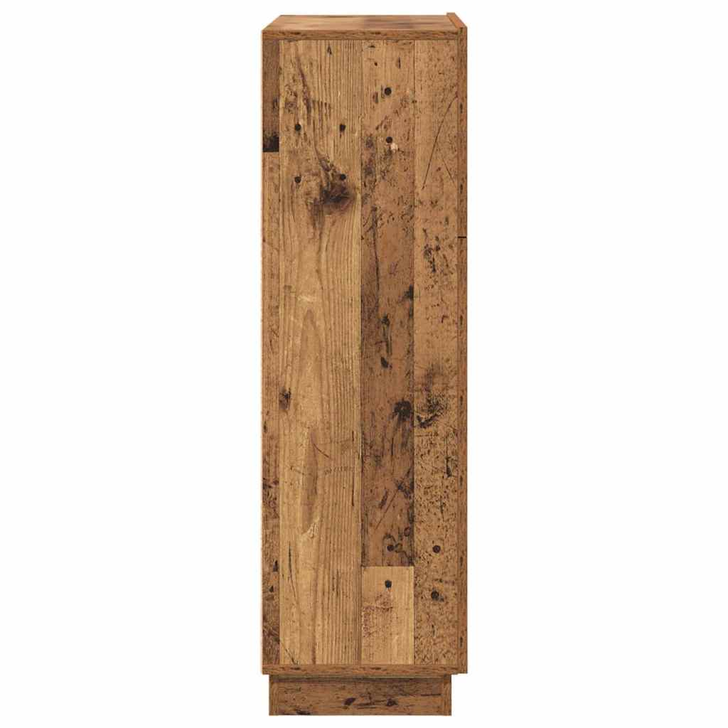 Desk with Shelf Old Wood 71.5 x 31.5 x 106.5 cm Engineered Wood