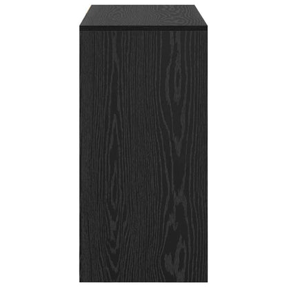 Desk with Drawer Black Oak 90 x 37.5 x 75 cm Engineered Wood