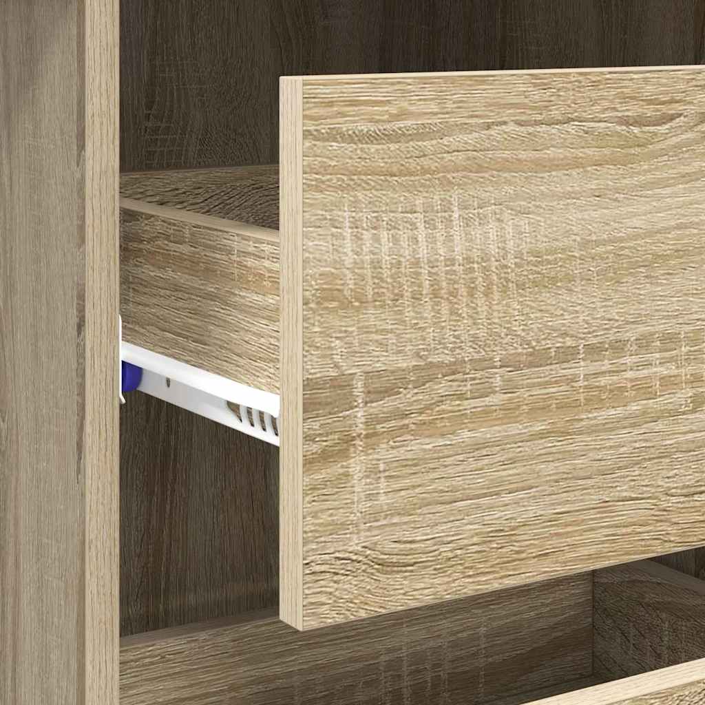 Desk with Drawer Sonoma Oak 90 x 37.5 x 75 cm Engineered Wood