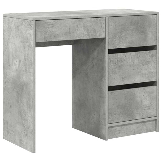 Desk Concrete Grey Engineered Wood 90 x 37.5 x 75 cm