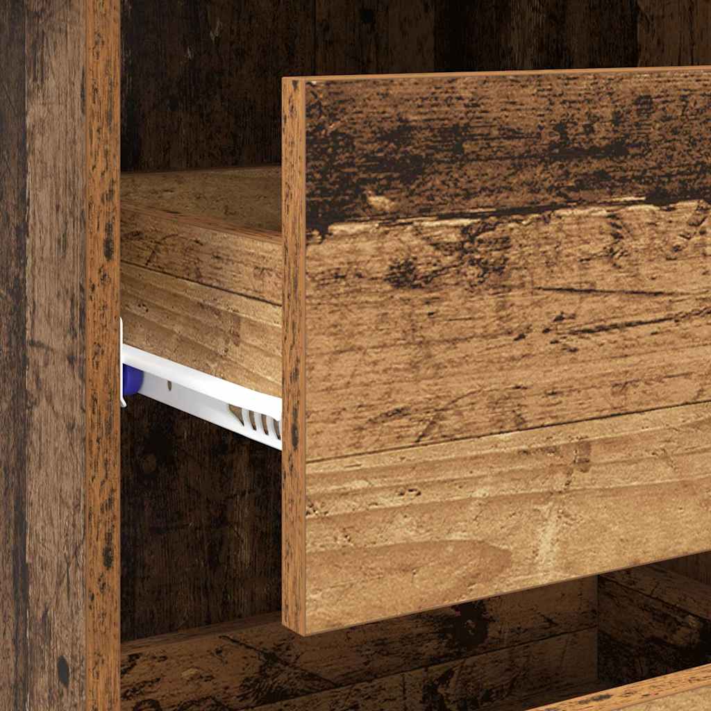 Desk with Drawer Old Wood 90 x 37.5 x 75 cm Engineered Wood