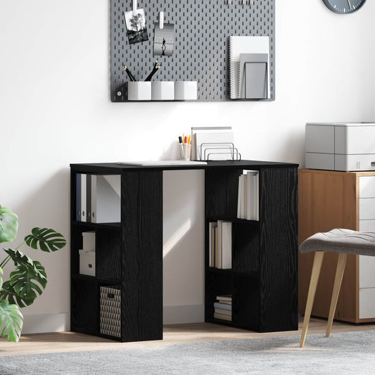 Desk Black Oak Engineered Wood 90 x 50 x 75 cm