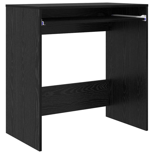 Desk Black Oak Engineered Wood 77.5 x 43 x 79 cm