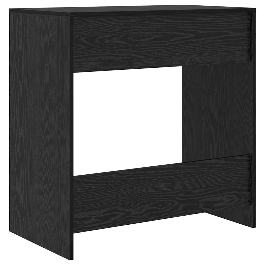 Desk with Drawer Black Oak 77.5 x 43 x 79 cm Engineered Wood