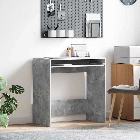 Desk Concrete Grey Engineered Wood 77.5 x 43 x 79 cm