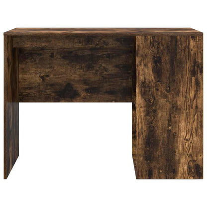 Desk with Shelf Smoked Oak 102 x 50 x 75 cm Engineered Wood