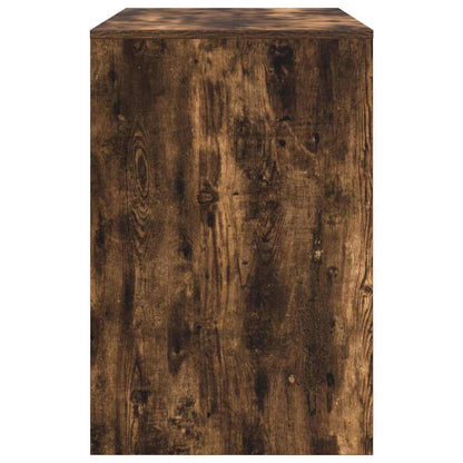 Desk with Shelf Smoked Oak 102 x 50 x 75 cm Engineered Wood