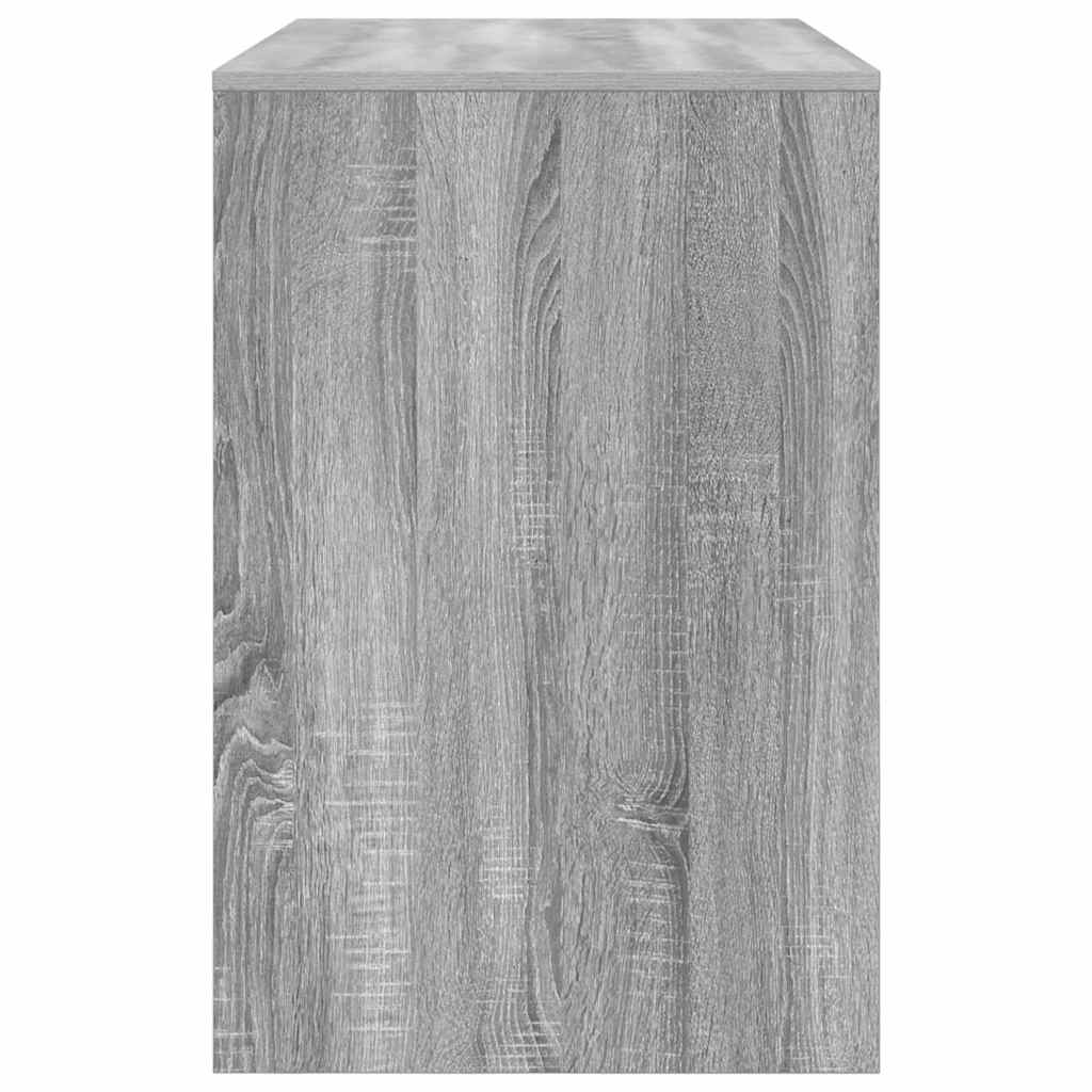 Desk with Shelf Grey Sonoma 102 x 50 x 75 cm Engineered Wood