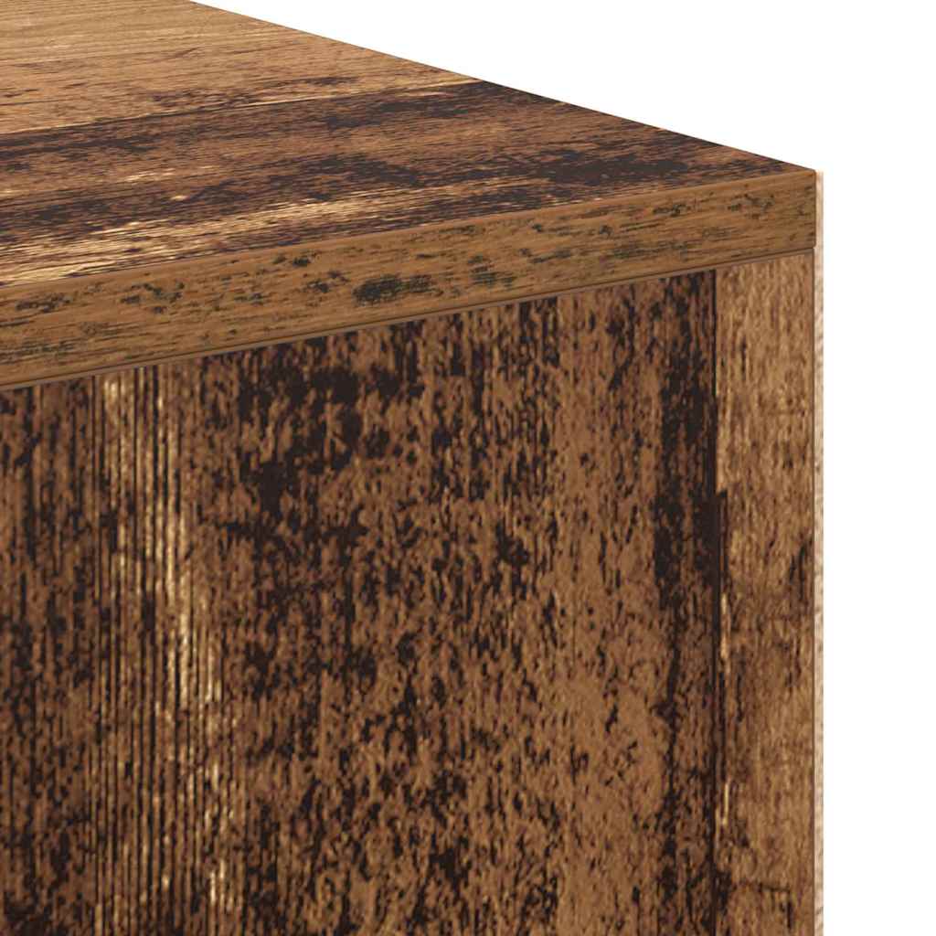Desk with Shelf Old Wood 102 x 50 x 75 cm Engineered Wood