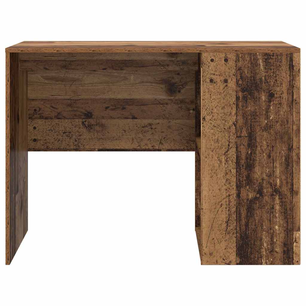 Desk with Shelf Old Wood 102 x 50 x 75 cm Engineered Wood