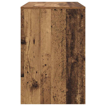 Desk with Shelf Old Wood 102 x 50 x 75 cm Engineered Wood