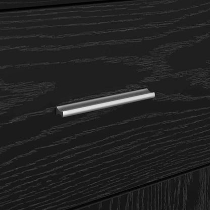 Sideboard with Drawer Black Oak 38 x 34 x 75 cm