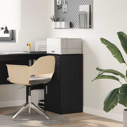 Sideboard with Drawer Black Oak 38 x 34 x 75 cm