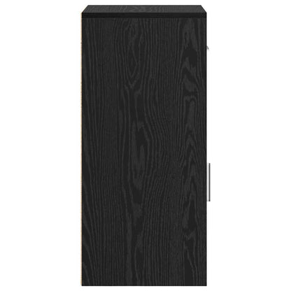 Sideboard with Drawer Black Oak 38 x 34 x 75 cm
