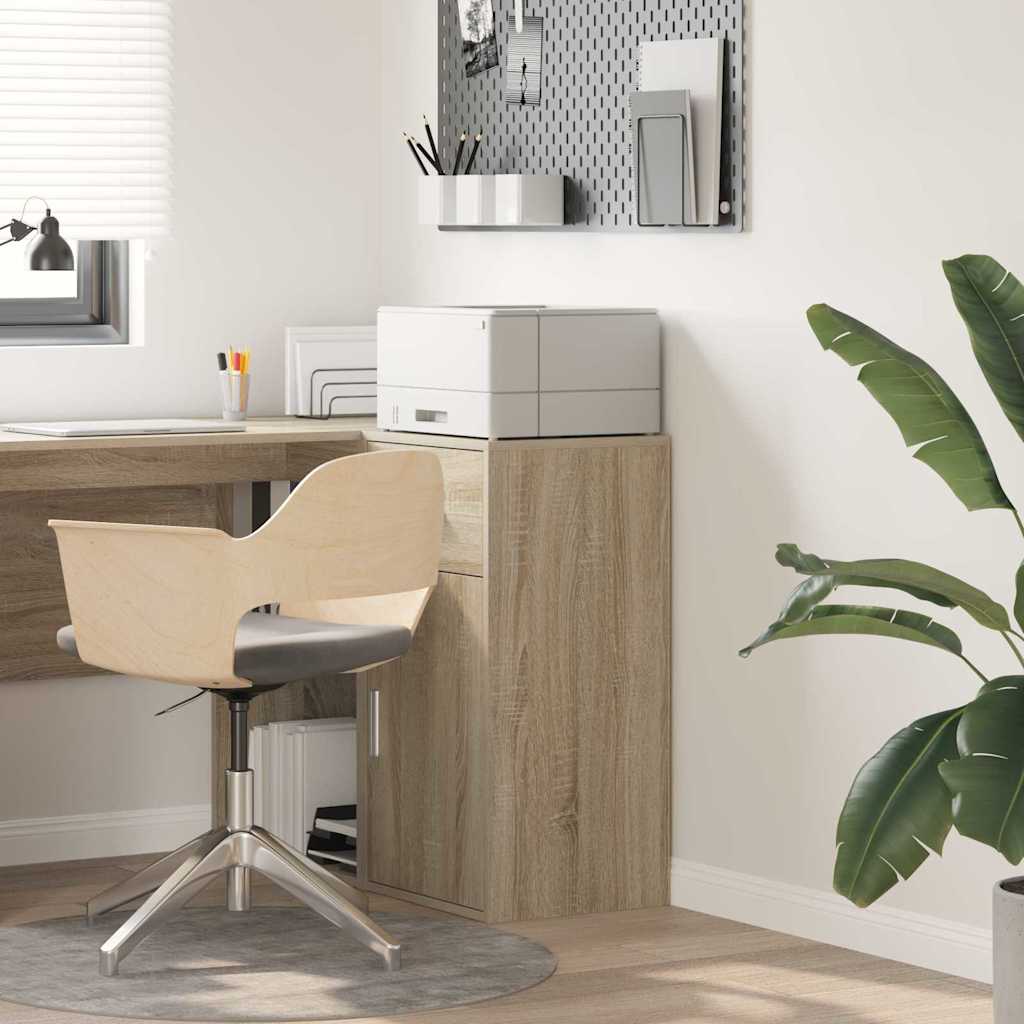 Sideboard with Drawer Sonoma Oak 38 x 34 x 75 cm