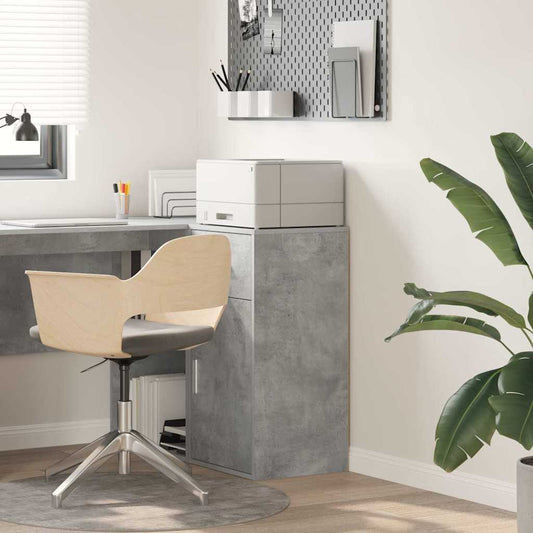 Sideboard with Drawer Concrete Grey 38 x 34 x 75 cm