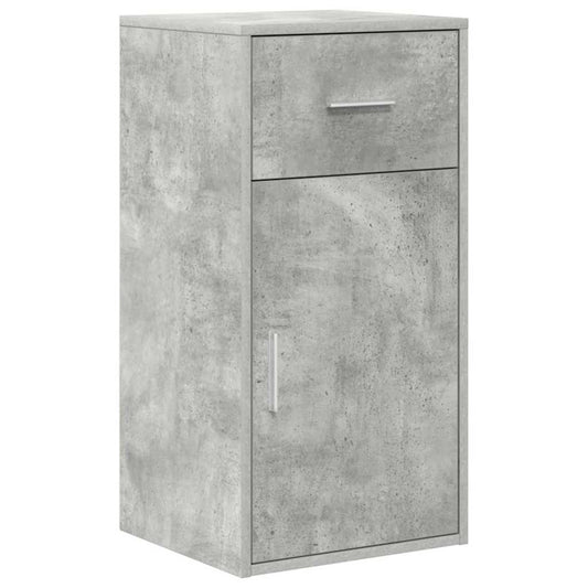Sideboard with Drawer Concrete Grey 38 x 34 x 75 cm