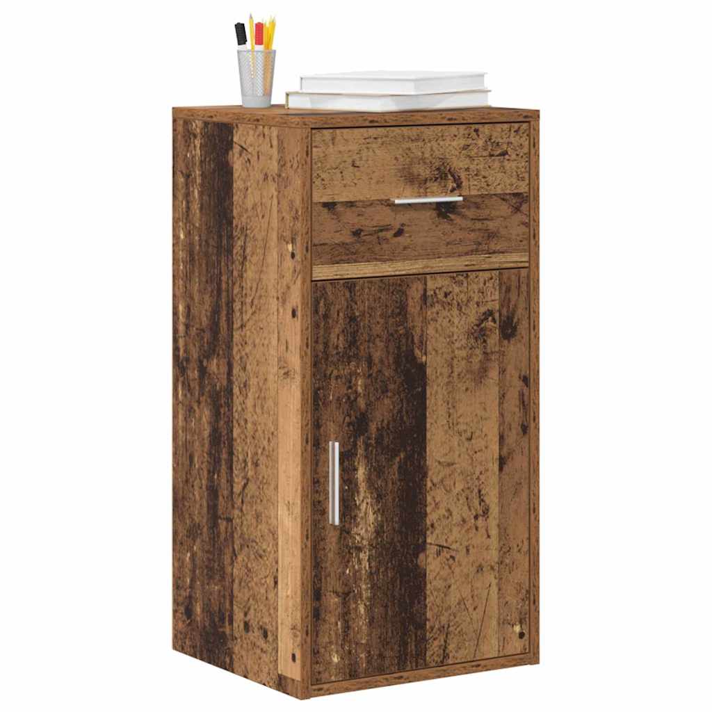 Sideboard with Drawer Old Wood 38 x 34 x 75 cm