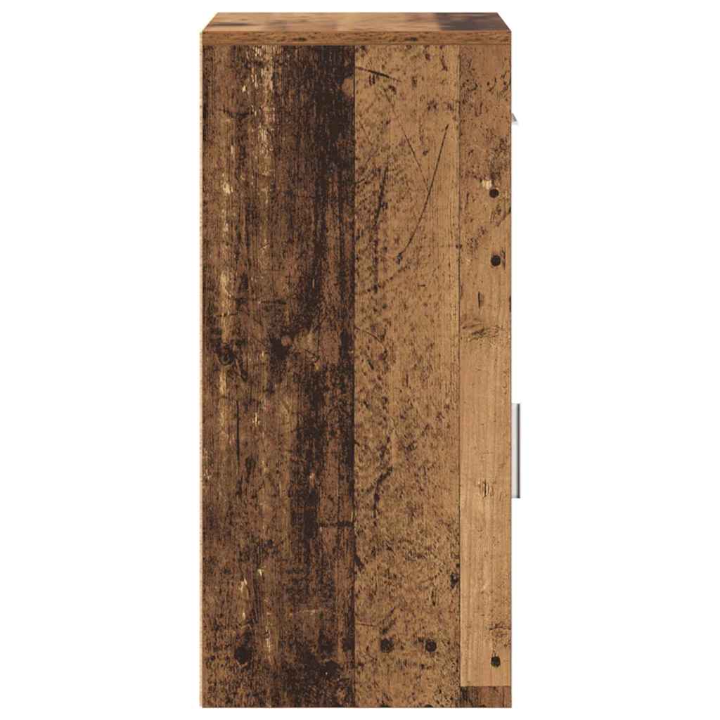 Sideboard with Drawer Old Wood 38 x 34 x 75 cm